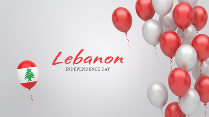 Lebanon independence day - obrazy, fototapety, plakaty