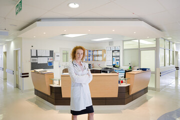 Doctor  standing in hallway