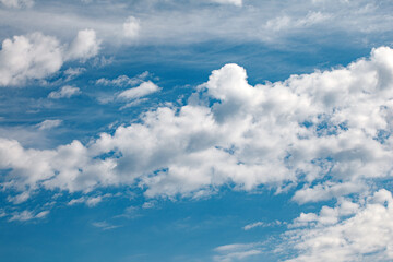 Beautiful clouds movement on the sky, white clouds background