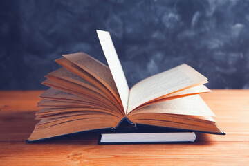 open book on the table