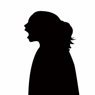 recommend clip art: a girl head silhouette vector
