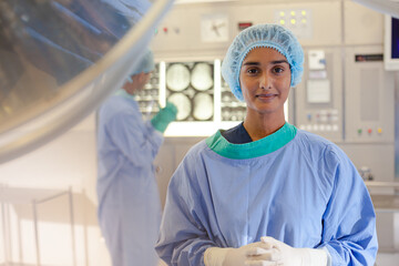 Surgeon standing in operating room