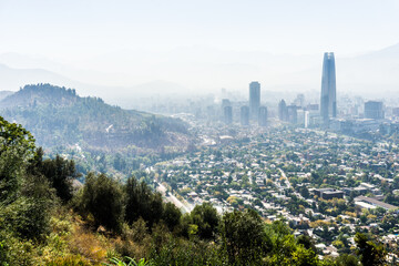 Santiago skyline, Chile