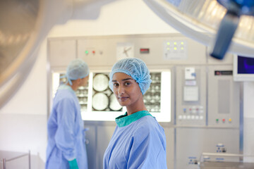 Surgeon standing in operating room