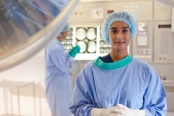 Surgeon standing in operating room