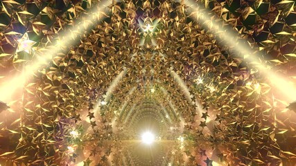 Golden Star Stage Gate Animation