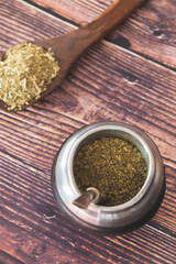 tradicional bebida caliente argentina llamada mate