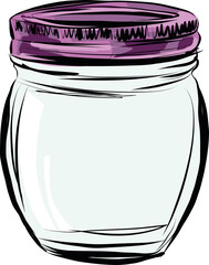 glass jar isolated icon design