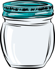 glass jar isolated icon design - obrazy, fototapety, plakaty