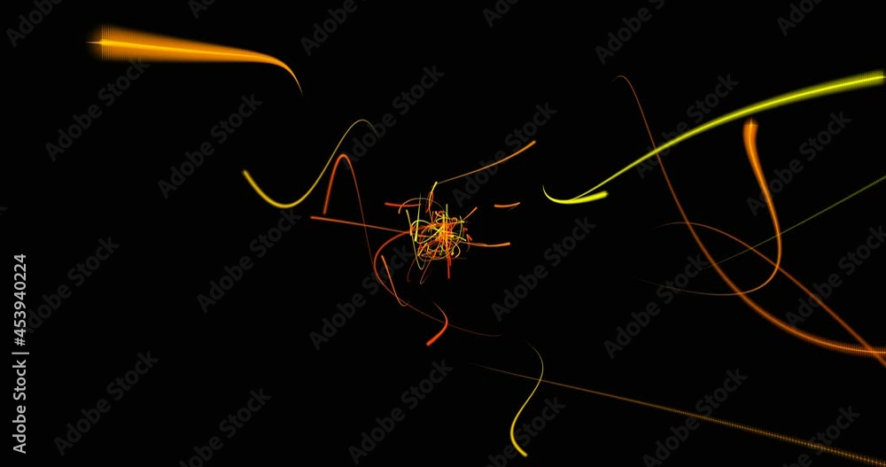 Canvas Prints abstract digital blue futuristic stream of rays and light lines