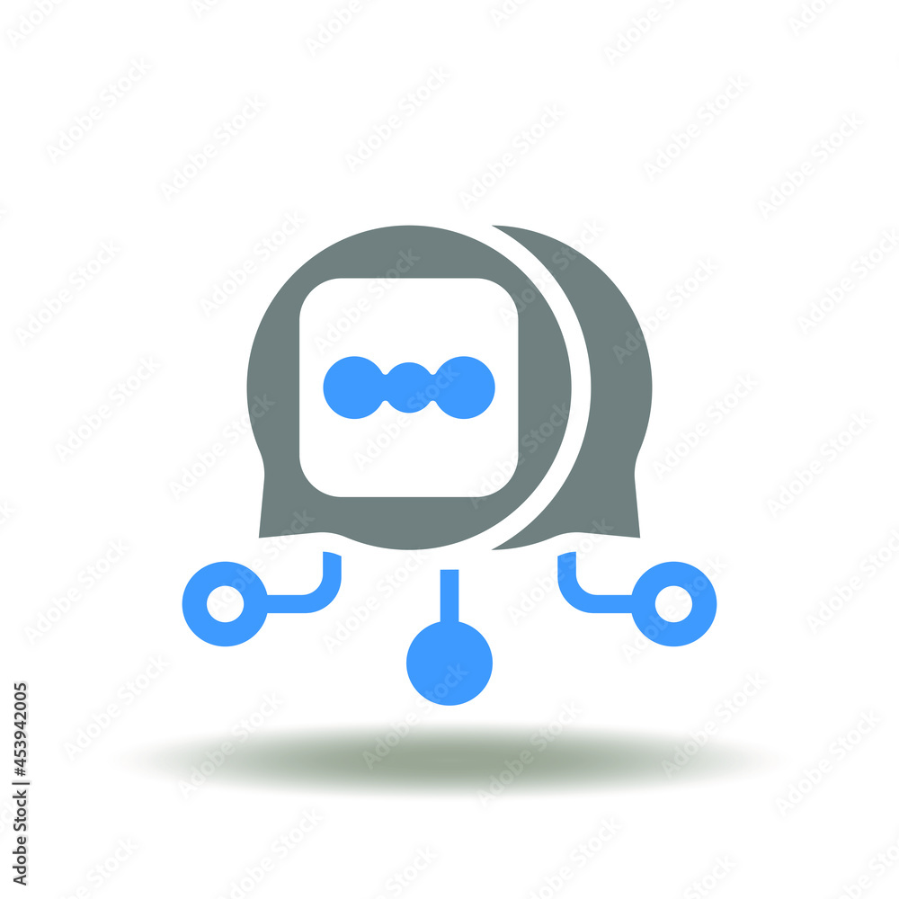 Poster speech bubbles with network vector illustration. web communication icon. internet public relations p