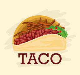 taco with meat