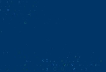 Light Blue, Green vector cover with circles, cubes.