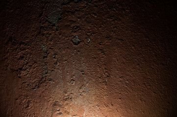 Dark brown stone old concrete wall background texture grunge and brown surface