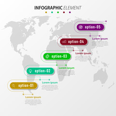 Business infographics template diagram