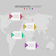 Business infographic design can be used for workflow layout, diagram, annual report. 