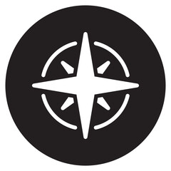 wind rose glyph icon