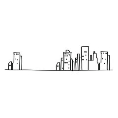 Obraz premium Building, Tower, City hand - draw