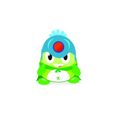 Cartoon of Super Hero. Monster hero