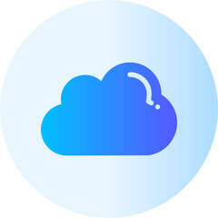 cloud gradient icon