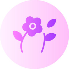 flower gradient icon