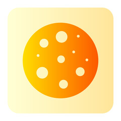 Fototapeta premium full moon gradient icon