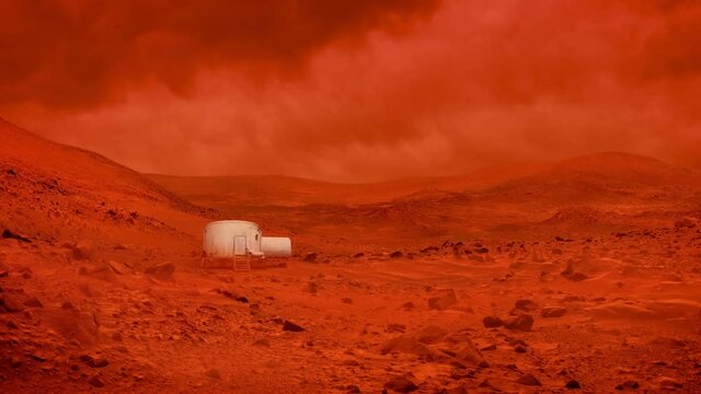 Small Base Building On Alien Planet