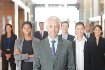 Obraz premium Business people posing in office