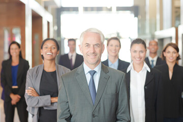 Obraz premium Business people posing in office