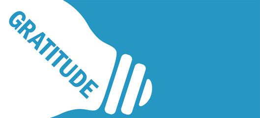 gratitude in lamp background illustration