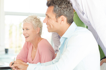 Obraz premium Business people talking in office