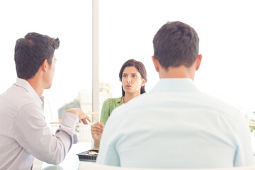 Fototapeta premium Business people talking in meeting