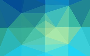 Obraz premium Light Blue, Yellow vector blurry triangle texture.