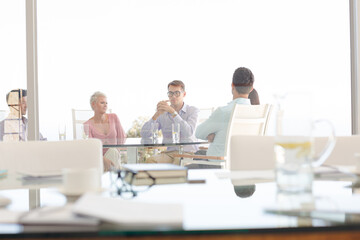 Business people working in meeting
