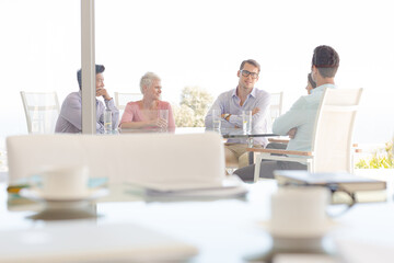 Business people working in meeting