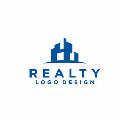 Fototapeta premium modern realty logo design vector