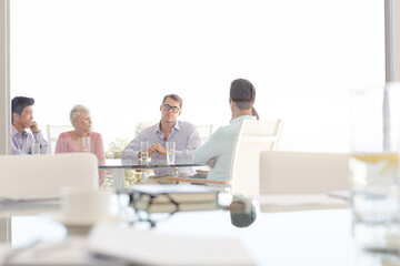 Business people working in meeting