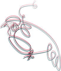 bird one line