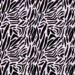 Animal Pattern in pink colors. Seamless. surface design.