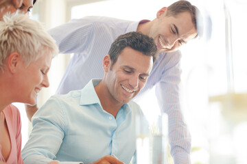 Obraz premium Business people talking in office