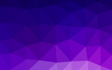 Obraz premium Dark Purple vector low poly layout.