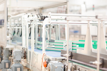 Conveyor belts in recycling center