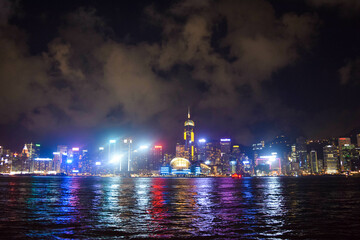 Naklejka premium 中華人民共和国香港特別行政区の観光名所を旅行する風景 Scenic Spots in Hong Kong Special Administrative Region, People's Republic of China 