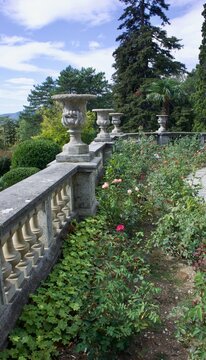 View of the park of the Masandra Palace, Yalta Crimea