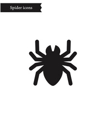Monotone simple spider icon
