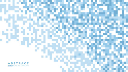 Blue vector abstract textured polygonal background. Blurry rectangular design. The pattern with repeating rectangles can be used for background.