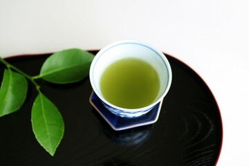 憩いのお茶の時間　緑茶　抹茶
