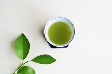 憩いのお茶の時間　緑茶　抹茶
