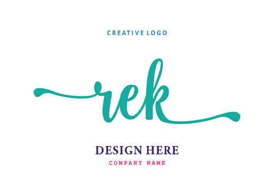 REK lettering logo is simple, easy to understand and authoritative