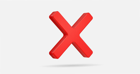 3D Realistic Unchecklist vector illustration.